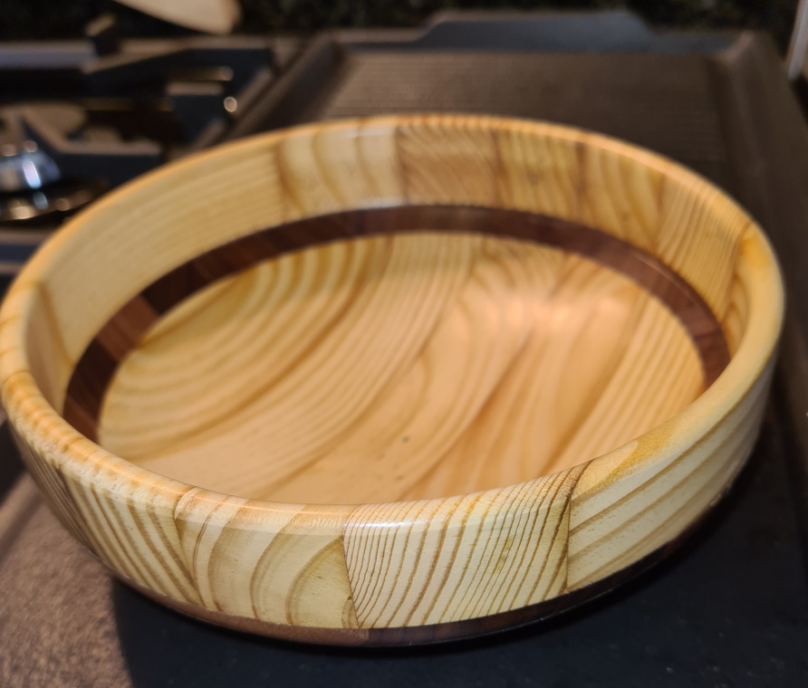 Bowl made from an old Wine Rack by Graham Mee