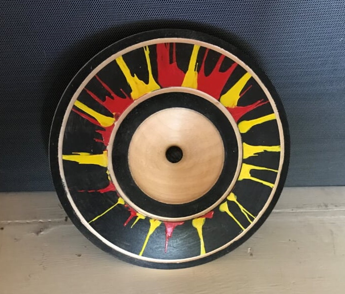 Coloured Platter by Michael Newton