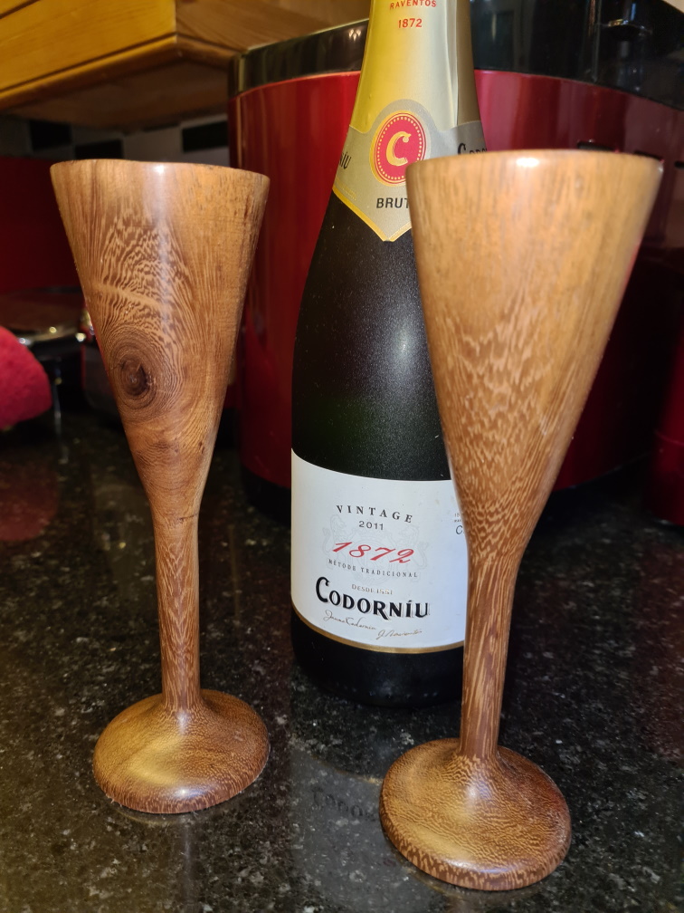Laburnum Goblets by Graham Mee