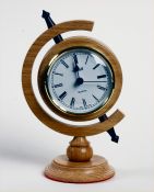 Oak Mantel Clock by Eddie Starsmeare - click for full size image