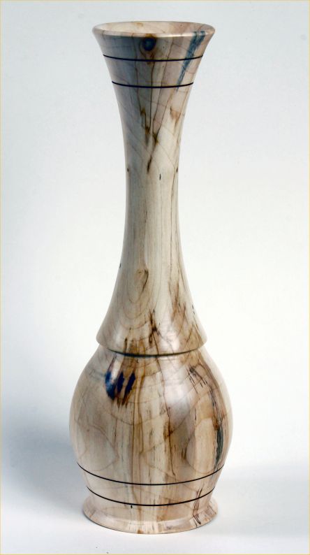Vase in Spalted Sycamore by George Bishop